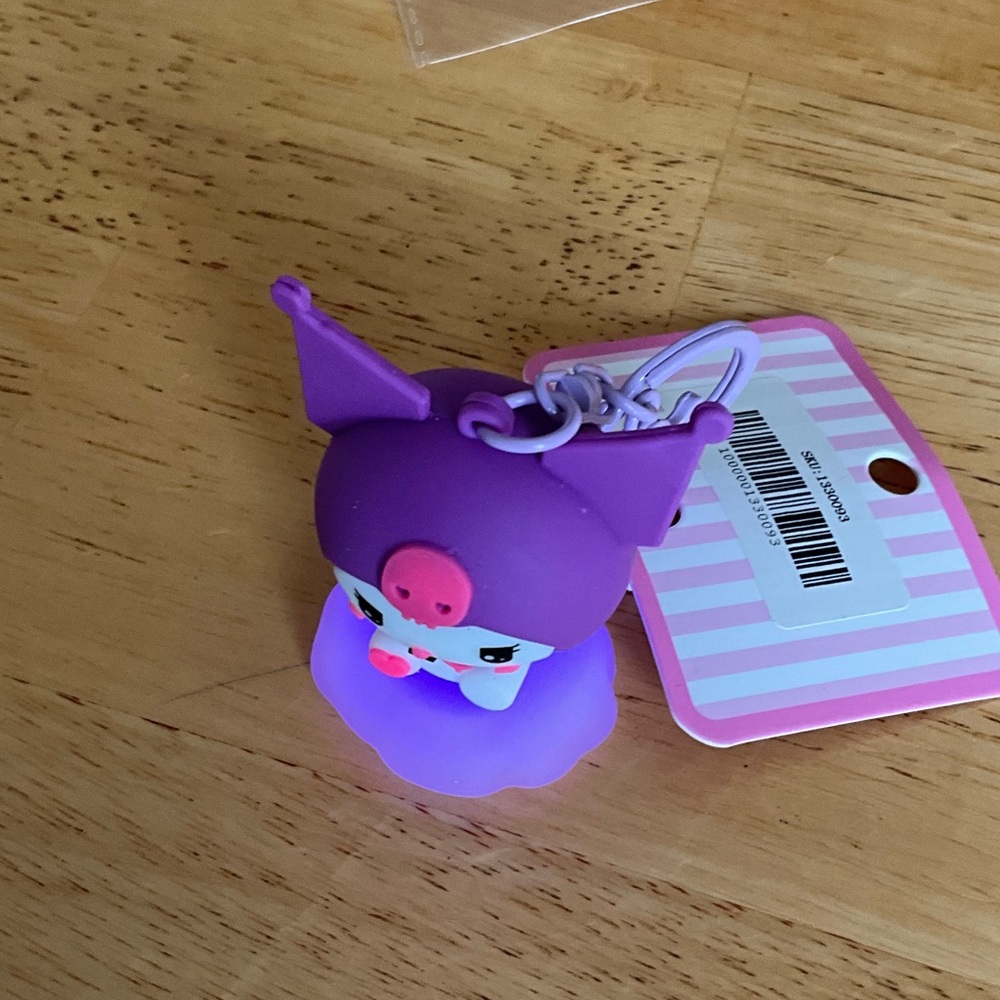 NWT Purple and Pink Kuromi Keychain - Picture 2 of 5